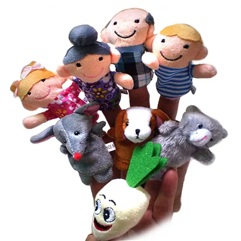8 шт./компл. животные пальчиковые куклы игрушки огромная история репы Сказочная