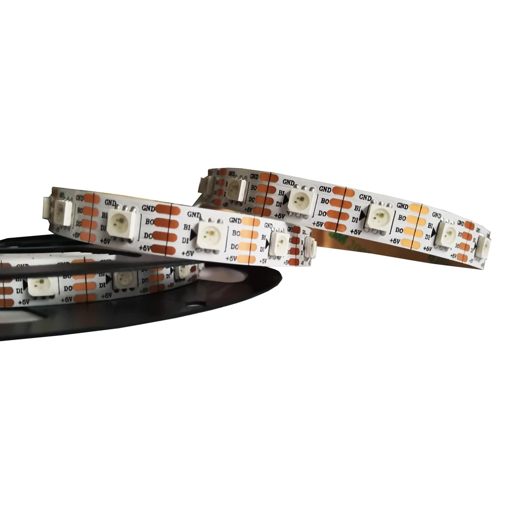 WS2813 (Обновлено WS2812B) RGB светодиодная Пиксельная полоса света водонепроницаемый 1/5