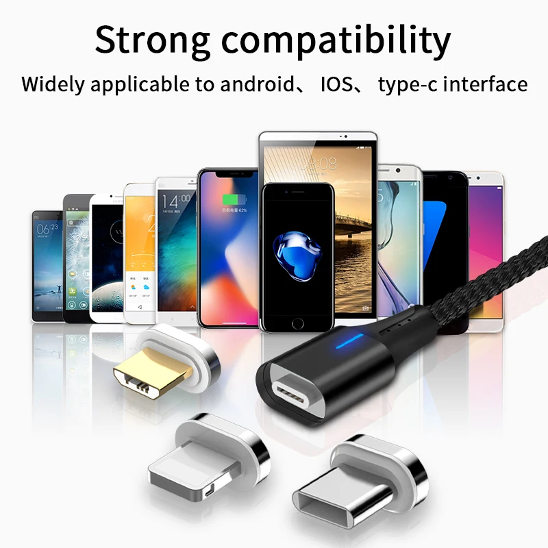 GREENPORT 10th Magnetic Charger Plug Micro USB Type C Fast Charging Mobile Phone For iPhone 6 7 8 Adapter For Xiaomi Redmi phone