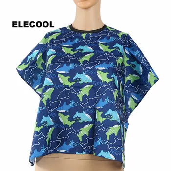 

ELECOOL Dolphin Waterproof Children Barber Cape Hair Cutting Gown Apron Covers Dress Hairdressing Bib Accessory