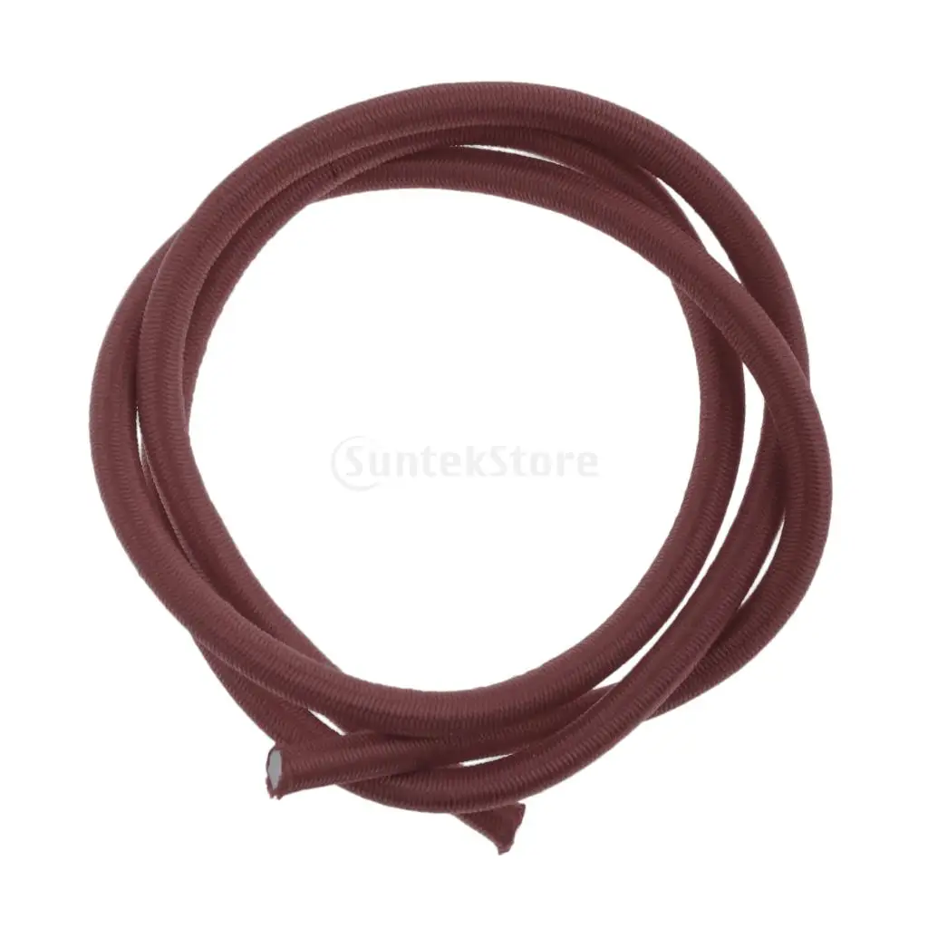 Coffee Color 0.5m - 100m 3mm Marine Elastic Bungee Rope Shock Cord - Car Truck Roof Racks Trailers Boats Kayaks Tie Down
