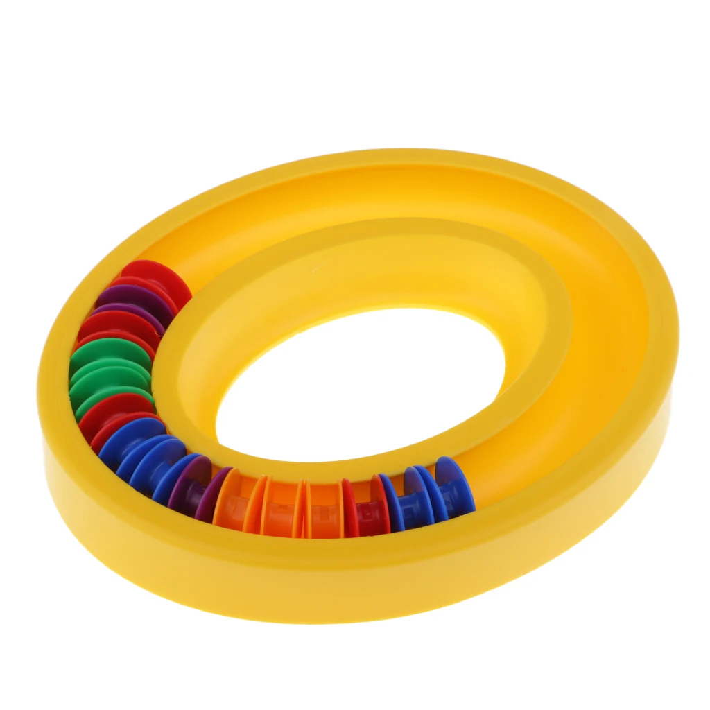 fityle 6Pcs Thread Bobbin Organizer Ring Rubber Silicone Holder Sewing Parts hold up to 30 to 35 bobbins