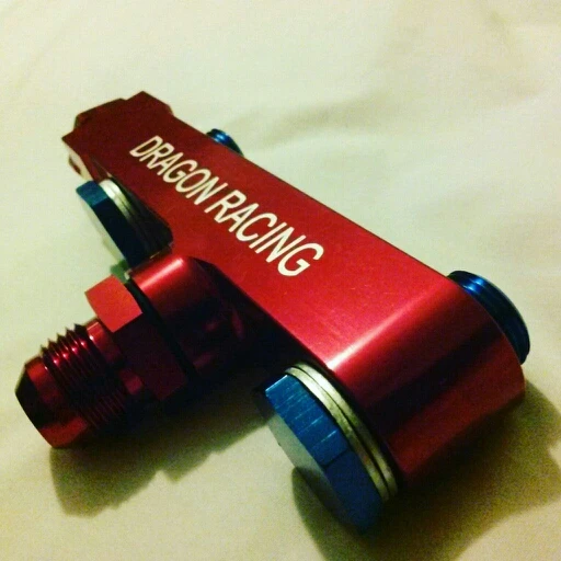 Dual Twin Fuel Pump Billet Assembly INLET Manifold +fitting for 044