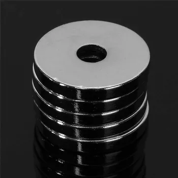 

20 x 3mm 5mm Hole 10pcs N52 Strong Ring Round Magnets Rare Earth Neodymium Circular Permanent Magnet Super magnetic