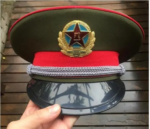 

China Army Officer M87 Visor Cap the Chinese People's Liberation Army Size: 59.5