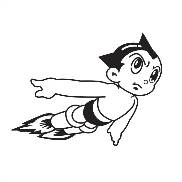 Download Free Shipping Astro Boy Wall Stickers For Kids Room Cartoon Wall Sticker Home Decor Vinyl Poster ...