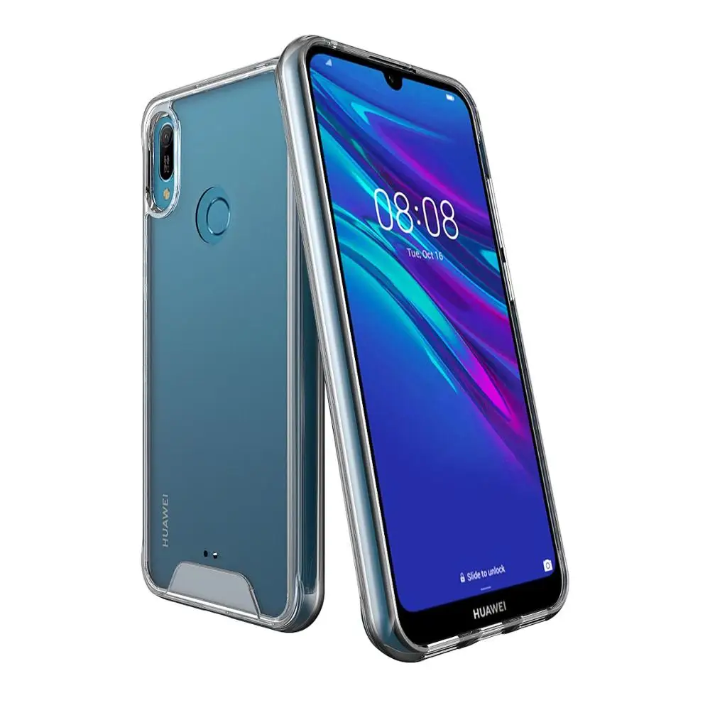 Для huawei Y6 2019 чехол для Prime телефона Роскошный прозрачный силиконовый прочный
