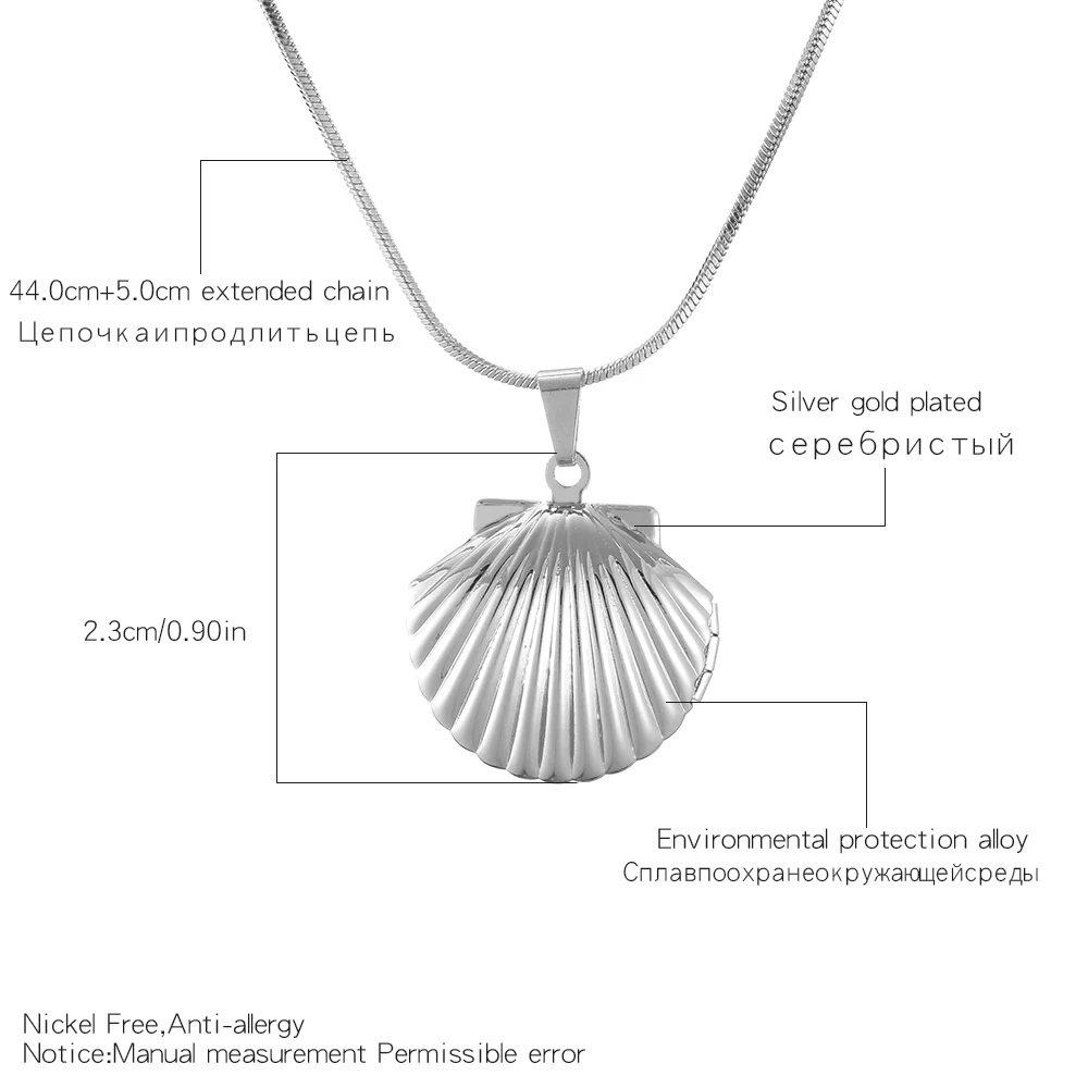 Женское ожерелье с ракушками цвет морской волны 2020|locket necklace|birthday giftpendant jewelry |
