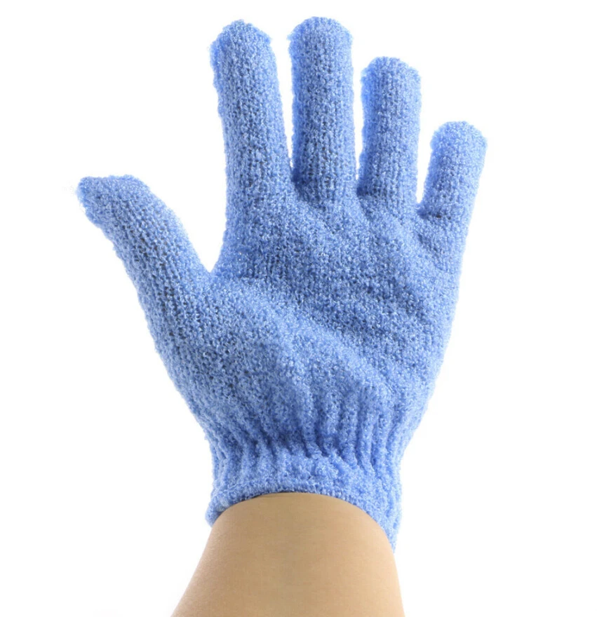 Случайный цвет 1 шт высокого качества отшелушивающие перчатки рукавица Ванна Скраб для душа загар удаление ороговевшей кожи перчатки