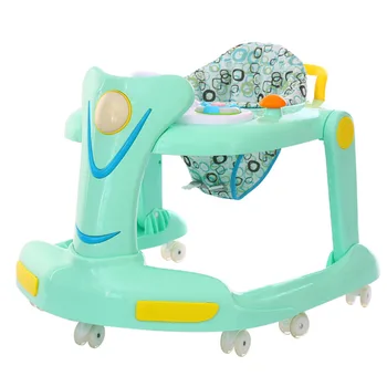 

Infant Baby Children Walker Assistant Multi-function Anti-rollover with Music Hand Push Folding Baby Walker Car 6/7-18 Months