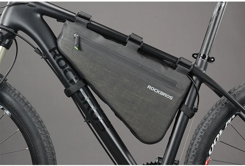 Большая вместительная велосипедная сумка, непромокаемая, треугольная, передняя рамка, сумка, светоотражающая, чеканка, MTB, велосипедная посылка, водонепроницаемая, велосипедная сумка
