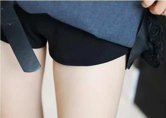 Зимние женские юбки на шнуровке 2019 брендовая короткая юбка выше колена из