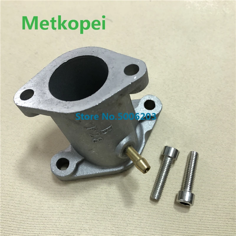 YBR125 carburetor joint aluminum (4)