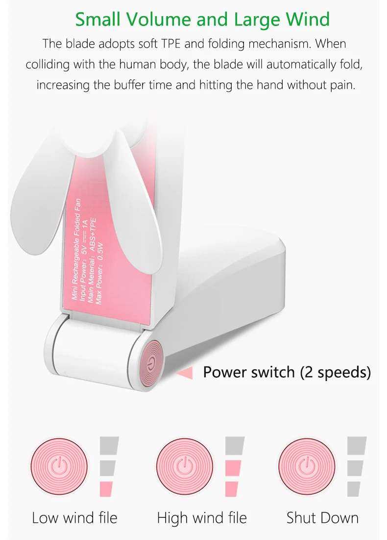 Мини-вентилятор C28 портативный складной карманный вентилятор для студентов зарядка usb вентилятор