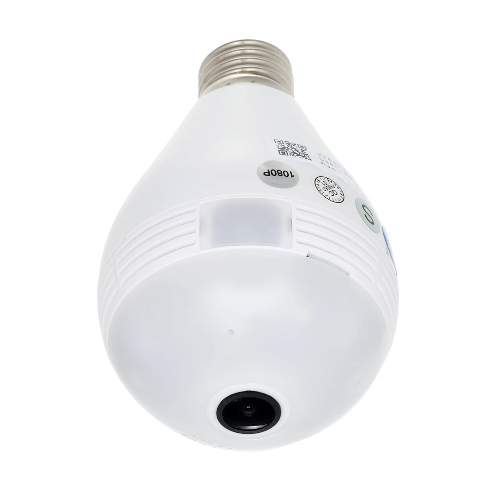 DZX Bulb Lamp Wireless IP Camera Wifi 960P Panoramic FishEye Home