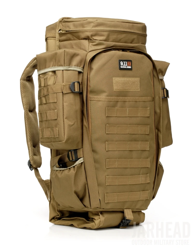 Mochilas de Viagem dos Homens Militar Combinado Mochila Grande Capacidade Multifuncional Rifle Trekking Tático Assalto 911 60l 6 911 militar combinado mochila 60l grande capacidade
