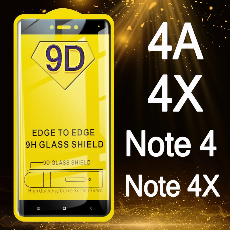 Стекло для Xiao mi Red mi 4 X 4A Note 4 X защитная пленка для экрана 9D на Red mi 4 A Note4 Note4X чехол Ksio mi My A4 X4 защитная пленка Tremp Glas