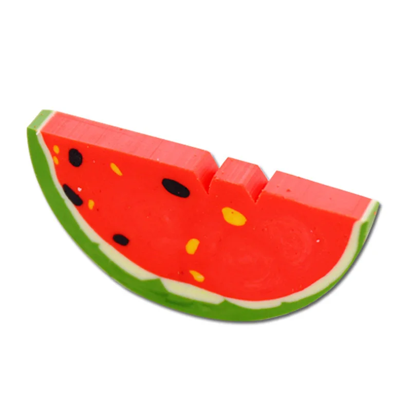 

1 Pcs Novelty Cartoon Watermelon Rubber Eraser Kawaii Creative Stationery School Supplies Papelaria Gifts for Kids