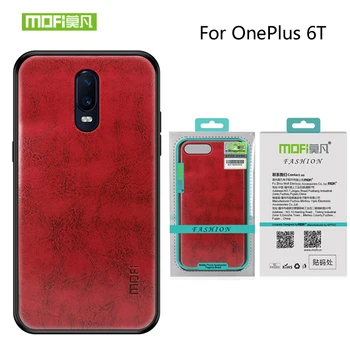 

MOFi PU Leather + TPU + PC Case For Oneplus 6T ONE Plus 6t 1+6T 6.41" Cover Phone Cases Full Protection Back Cover Case