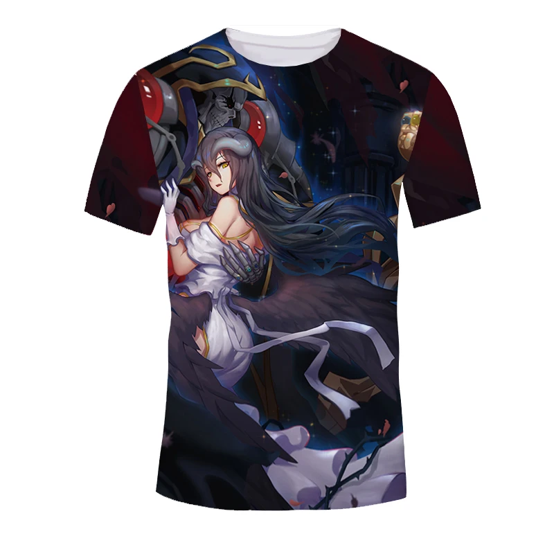 Футболка Coshome Overlord Albedo Ainz Ooal карнавальный костюм футболки с аниме рисунком
