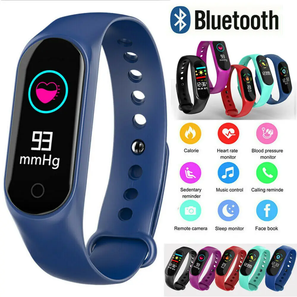 

Smart Watch Sports Fitness Activity Heart Rate Tracker Blood Pressure wristband M3S Waterproof band Pedometer for IOS Android