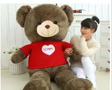 stuffed toy huge 160cm dressed cloth teddy bear plush toy loves bear doll soft hug pillow,Valentine’s Day,Xmas gift c604