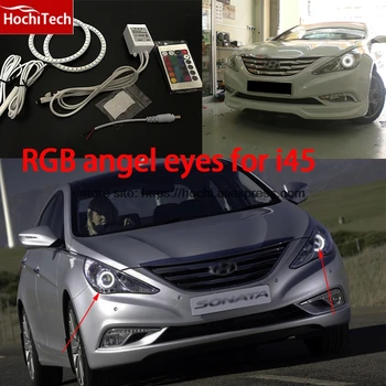 

HochiTech RGB Multi-Color LED Angel Eyes Halo Rings kit super brightness car styling for Hyundai Sonata i45 2009-2014