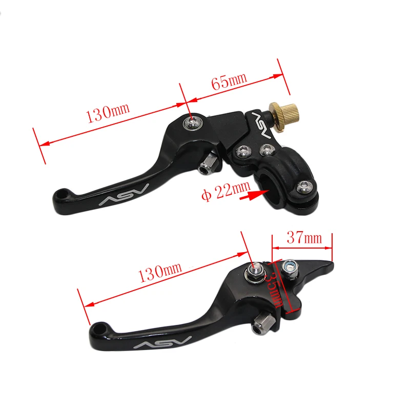 Alconstar-мотоциклетные алюминиевые складные ASV универсальные Выдвижные Тормозные Рычаги сцепления 22 мм для YCF CRF XR KLX Мотокросс Яма Грязь