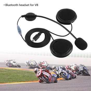 

Bluetooth Headset Headphone Microphone Speaker Headsets And Helmet Intercom Clip For V8 Motorcycle Helmet Device Accessories