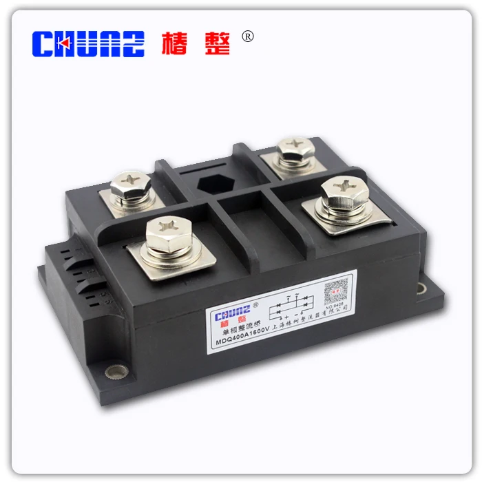 

[ZOB] RELAY - Chunshu rectifier MDQ400A1600V auxiliary current single-phase bridge rectifier module module accessories