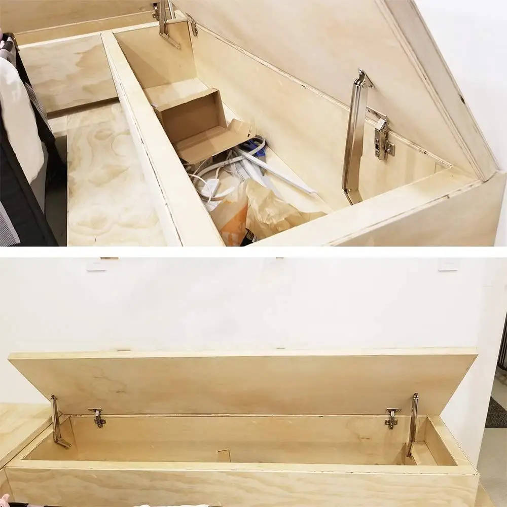 200N/44lb Heavy Duty Gas Springs Lid Support Hinge Pneumatic Lid