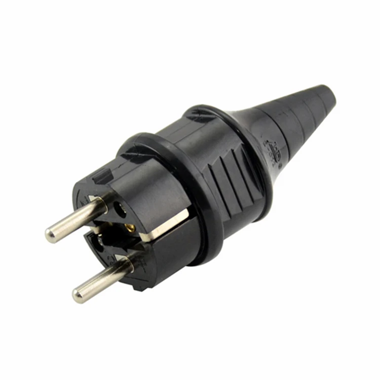 

High Quality European Rewireable Two Round Plug 250V 16A CCE 7/7 Standard Plug,50 pcs