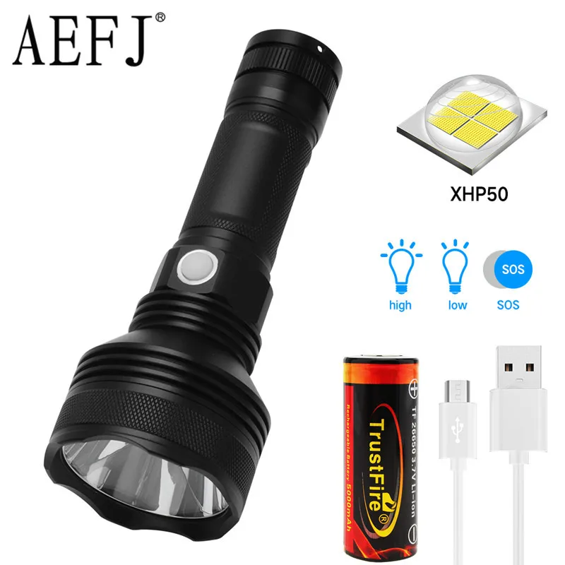 

60000LM LED Flashlight Adjustable Focus Torches Lamp Penlight Waterproof For Outdoor Hot Camping Equipment Torches lamp