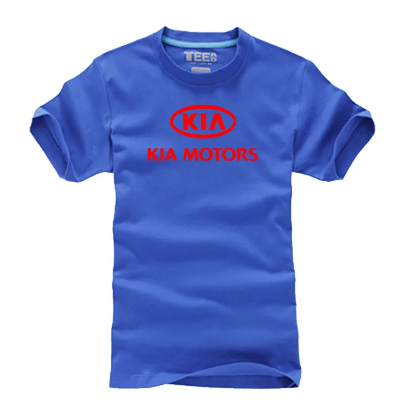 

Summer KIA Linux logo T shirt cotton casual short-sleeved T-shirt