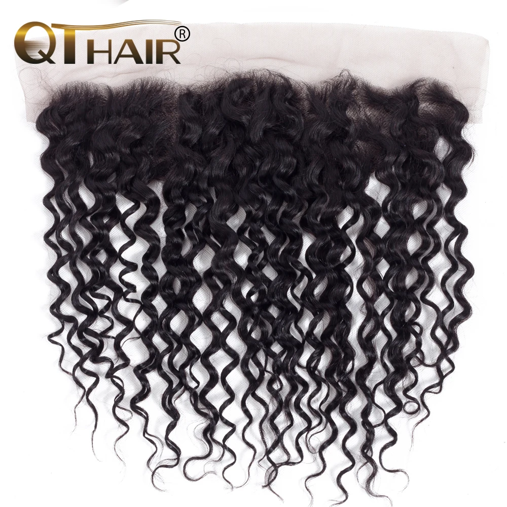 

Peruvian Water Wave 13*4 Frontal Closure 100% Remy Human Hair Frontal With Baby hair