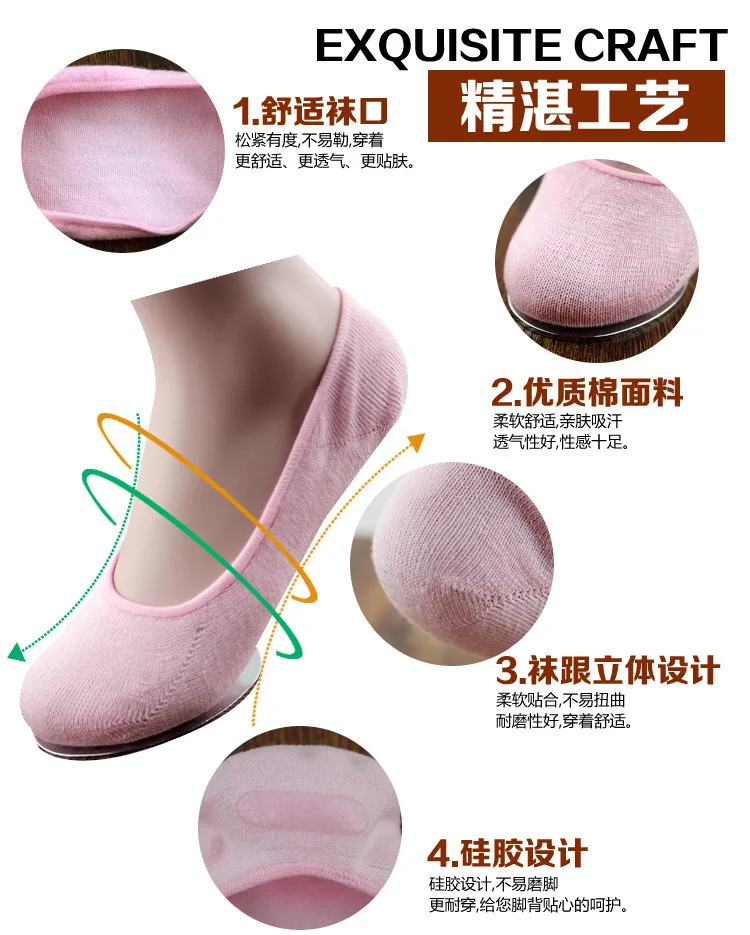 5 пар, модные весенне-летние невидимые лодочки забавные женские носки, тапочки, тонкие, неглубокие, пикантные, невидимые носки из бамбукового волокна