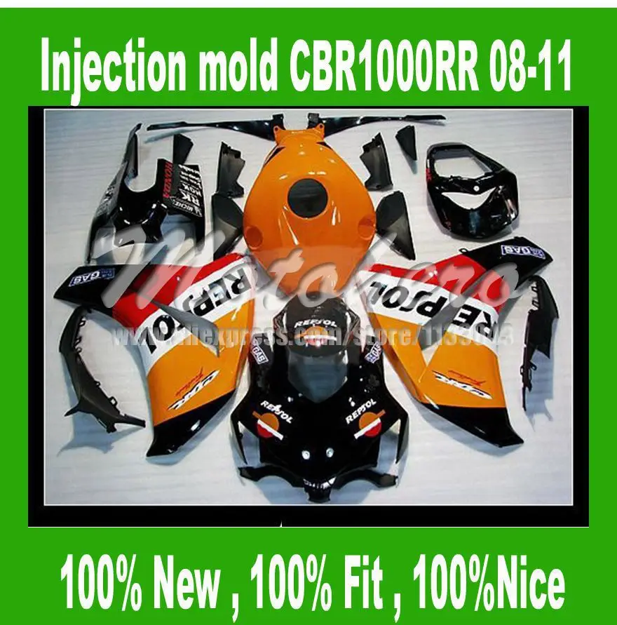 Injection Fairings for HONDA CBR1000RR 2008 2009 2010 2011 CBR1000 RR 08 09 10 11 CBR 1000 RR 08