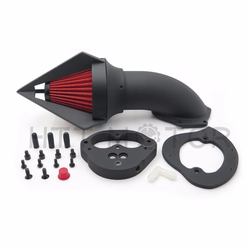 Aftermarket мотоцикл части Конус Спайк Воздухоочиститель для Kawasaki Vulcan 1500 1600 Классический 2000-2012 черный