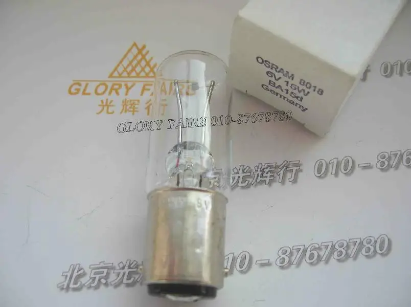 OS 8018 6V 15W BA15D Germany lamp 6V15W projection Leitz Nikon microscope collimator scale lights | Освещение