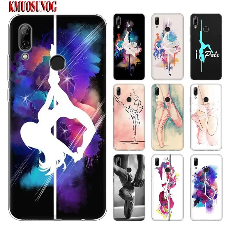

Silicone Phone Case Pole dance dancing Fitness for huawei P30 Lite P Smart Honor 7A 8 8A 8C 8X 10i Y5 Y6 Y7 Y9 Pro 2019 2018 201