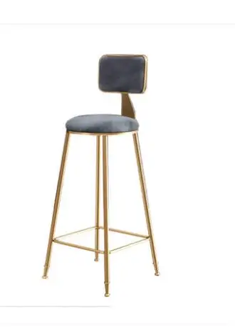 Iron art bar chair contemporary and contracted family use chair back meal stool cafe bar chair bar stool.