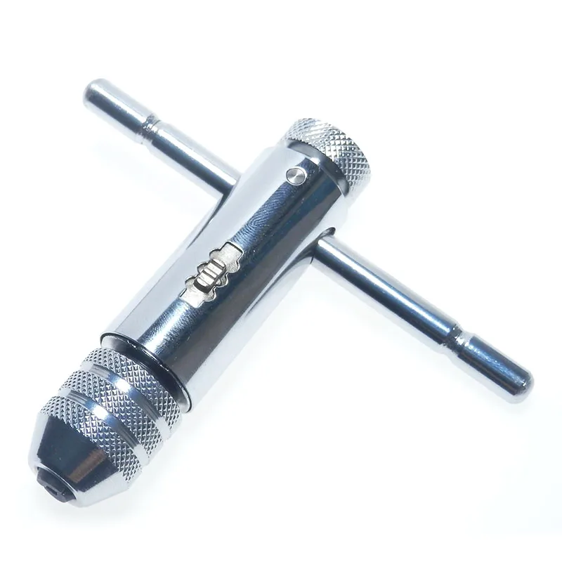 

Adjustable 3-8mm T-Handle Ratchet Tap Wrench Spanner For M3-M8 Screw Tap Thread Metric Plug Tap Reamer