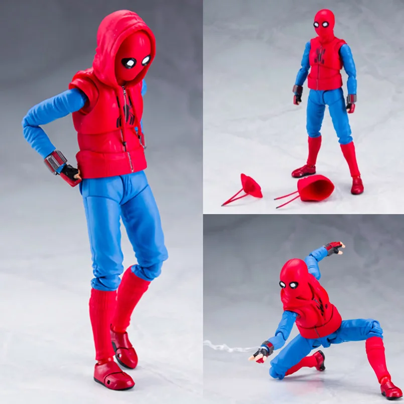 14cm Avengers super hero Spider-Man Homecoming PVC action figure Toys Joint movable woman Spiderman Collcetible Model Toys gift