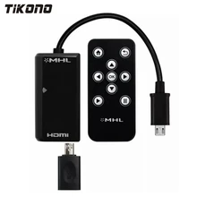 MHL Micro USB to HDMI Cable Lead Adapter Remote Control For Samsung Galaxy S2 S3 S4 S5 Note3 Note4 For SONY Z2 Z3 1080p Full HD