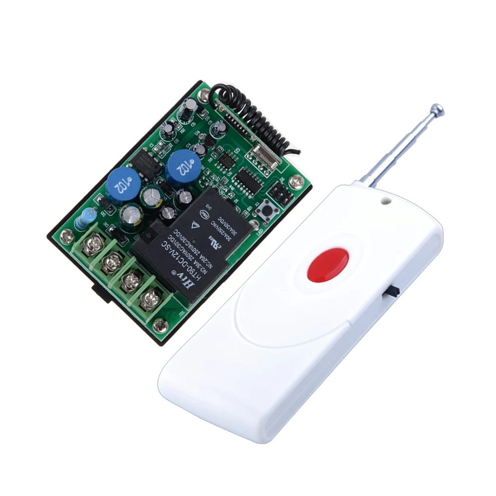 

AC 220V 1CH 30A RF Wireless Remote Control Light Switch System Delay Time Multi-function Receiver + 50-500M Transmitter
