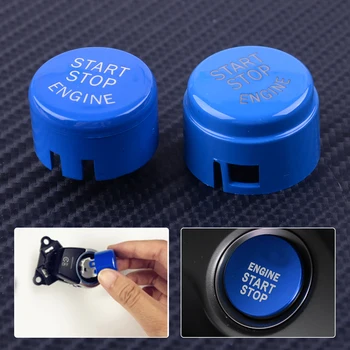 

Blue Start Stop Engine Ignition Button Push Switch Cover Fit For BMW 1 2 3 4 5 6 7 Series F20 F30 F10