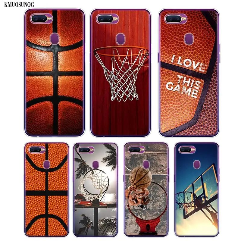 

Transparent Soft Silicone Phone Case Cool Dunk basketball Printing for OPPO F5 F7 A5 Realme 2 A7 R9S R15 R17 Cover