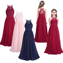FEESHOW/летнее платье для девочек детская одежда Вечерние платья принцессы для маленьких девочек Свадебные платья платье для выпускного вечера костюм для подростков