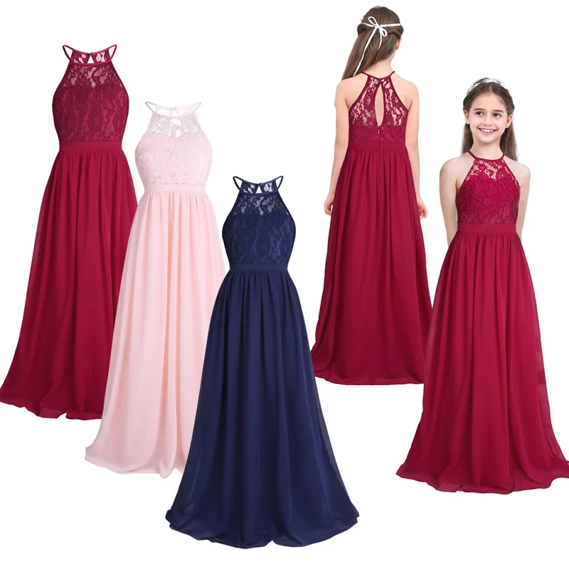 Vestido de Roupas para Crianças Festa de Princesa do Bebê Vestidos de Casamento Vestido de Formatura Feeshow Verão Meninas Crianças Traje Adolescente