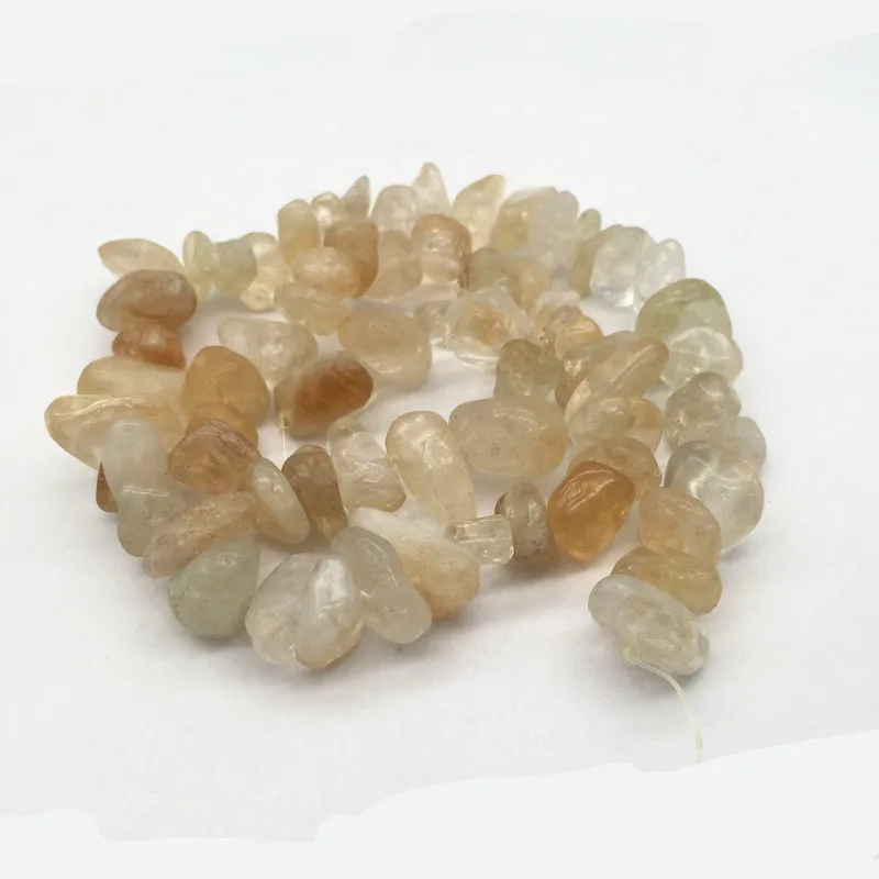 8-12 мм чипы из натурального камня бусины драгоценный камень Гравий для изготовление украшений 16,5 дюймов на прядь HK041 - Цвет: citrine chips